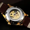 NEW SEWOR Brand Business Men Watch Automatic Mechanical Watch Skeleton Silver Dress Watches Casual Fashion WristWatch XR1561. 