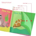 Baby Soft Cloth Books Rustling Sound Washable English Books Newborn Babies 0-12 Month Intelligent Early-Educational Toys for Kid. 
