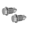 Magnetic Oil Drain Plug, High Temperature Resistant Strong Sealing Magnetic Oil Pan Plug with Gasket for Car Engine. 