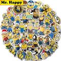 20/40/60 pcs Minions Cute Cartoon Stickers for Phone Laptop Motorcycle for Kids. 