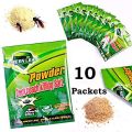 10 Pcs Cockroach Killing Bait Powder - Green Leaf Cockroach Killer Powerful Effect. 