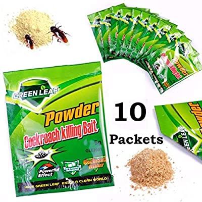 10 Pcs Cockroach Killing Bait Powder - Green Leaf Cockroach Killer Powerful Effect