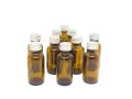 10 Amber Glass Boston Round Bottles 30ML. 