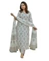 KLOSIA Women's Viscose Kurta Set with Dapatta. 
