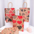 Valentines Day Gift Bag Love Heart Pattern Chocolate Candy Cookie Packaging Bag Wedding Birthday Party Decor Supplies. 