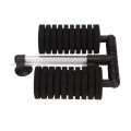 Aquarium Double Bio Sponge Filter, High Efficiency Suction Cup Fixing Biological Filtration Aquarium Sponge Filter for Freshwater. 
