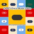 Original For OPPO Enco Buds 2 Pro Solid color cartoon Silicone Earphone Case Cover. 