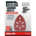 Detail Sander Assorted Grits Sanding Sheets Ozito - 10 Pack. 
