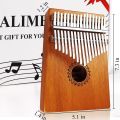 Kalimba 17 Keys Thumb Piano with Casing, Tune Hammer and Study Instruction,Portable Mbira Sanza Finger Piano,Gift for Kids Adult Beginners Professional. 