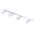 Wall Hook Top Mount - Rail for Ceiling Mounting 5 Way Hanging Hook Chrome Cloth Rails. 