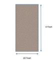 Floor Mat Home and Vehicle Carpet - PVC Coil Large Carpet 4 feet Rug and Carpet. 