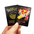 【DIV MALL】EN 54pcs Pokemon Metal Card Box Golden Letters ES Playing Cards Metalicas Charizard Vmax Gx Collection Card Case. 