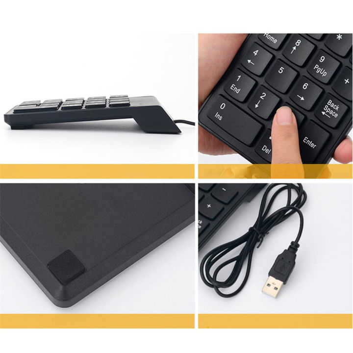18 Keys Numeric Keypad Mini Usb Keyboard Usb Wired Waterproof Keypad ...