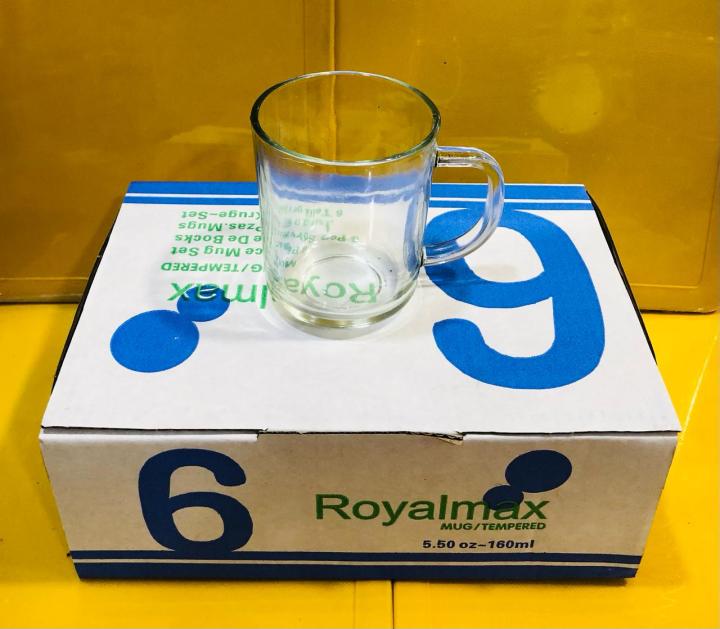 Royalmax Tempered Tea Mug Set of 6