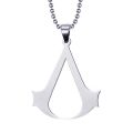FIREBROS 20/24 Chain Stainless Steel Assassin Syndicate Creed Pendant Game Movie Anime Cosplay Necklace Men Jewelry Kids Gift. 