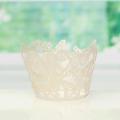 12PCS Sell B3 bounded by a laser hollow bounded lace cake cupcake baking cups cake paper asked White - white. 