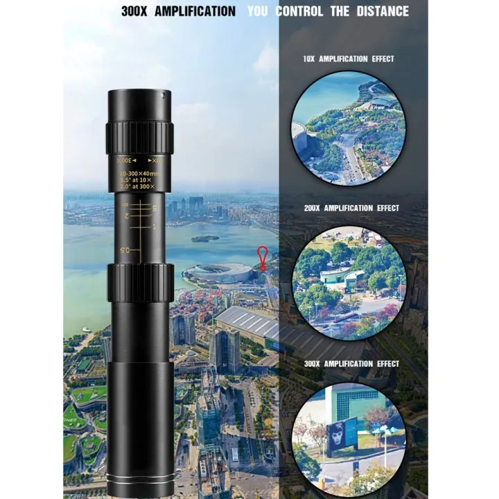 Super%20Binoculars%20Quality%2010-300X%20Portable%20Scope%20Telescope%2040Mm%20Zoom%20Night%20Camping%20Hunting%20Vision%20Monocular%20Monocular%20Eyepiece(Advanced)%20-%20Image%205