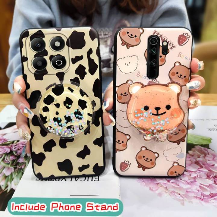 quicksand%20protective%20Phone%20Case%20For%20Honor%20X6b%20Kickstand%20Glitter%20Waterproof%20Durable%20phone%20lens%20protection%20Cartoon%20cute%20-%20Image%207