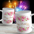 Happy Birthday Gift Mug Cup for your Girlfriend /Boyfriend, Husband/Wife, Brother, Sister, Daughter, Son,   Father, Mother, Friend or anyone for Birthday. SANU-BD011. 