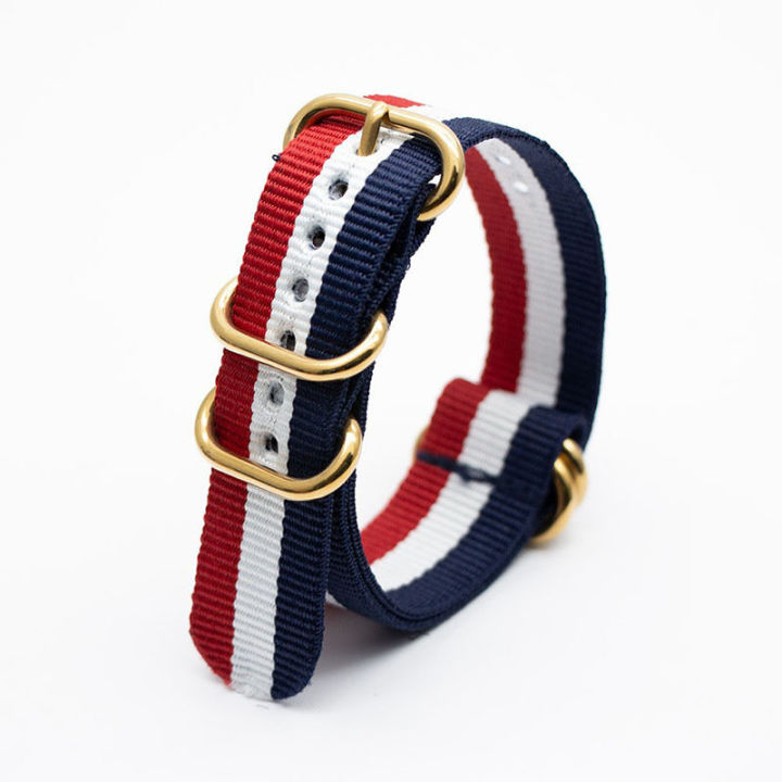 【FOOT SOFA】18mm 20mm 22mm 24mm Bracelets Nato Strap Canvas Watch Band Strap Woven Nylon Fabric Watchband Belt Wristband Gold Buckle