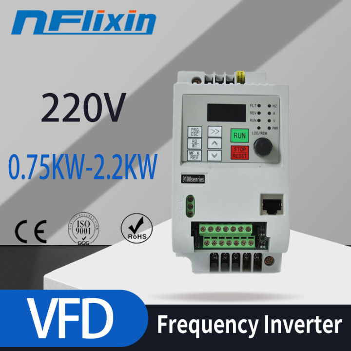 4kw/ 220v Single-Phase Inverter Input Vfd 3 Phase Output Frequency ...
