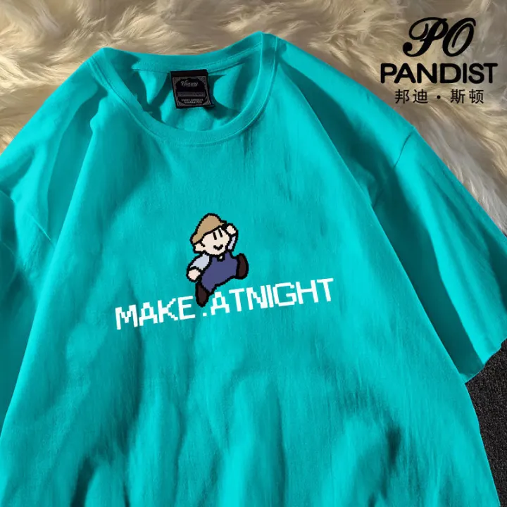 PANDIST%20American%20Fashion%20Brand%20Cotton%20Short%20Sleeve%20T%20T-shirt%20Men%20and%20Women%20Loose%202024%20New%20Simple%20White%20t%20T-shirt%20Fashion%20-%20Image%204