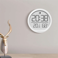 LED Digital Wall Clocks Temperature Humidity Date Display Electronic Table Alarm Clock for Kitchen Study Refrigerator B. 