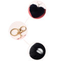 Fluffy Keychain Keyrings Soft Heart Shape Faux Pompom Keychain for Girl Women DENGYOUZHOU. 