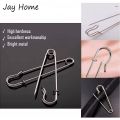 5-20pcs Gold Silver Large Safety Pins Brooch Base Hook for For DIY Lock Jewelry Blankets Clothes Craft Making Accessory Supply Materials. 