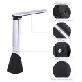 Portable High Speed USB Book Image Document Camera Scanner 5 Mega-pixel HD High-Definition Max. A4 Scanning Size with OCR Function LED Light for Classroom Office Library Bank. 