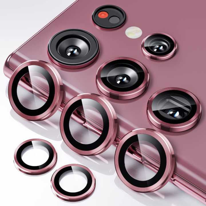 Samsung Galaxy S22 Ultra Camera Ring Protector (Set of 5 Pcs) Scratch Resistant Metal Camera Lens Protector