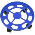 Gas cylinder stand movable strong plastic base. 