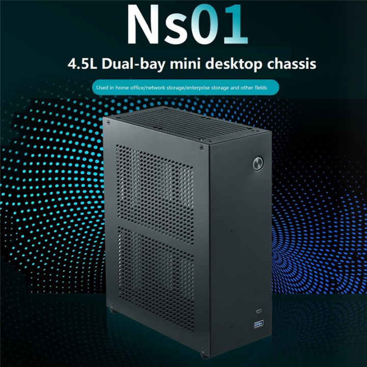 Desktop%20Chassis%20ITX%20Computer%20Case%20Mini%20NAS%20Computer%20Case%20Dual%203.5-Inch%20Hard%20Drive%20Front%20USB3.0%20TYPEC%20Interface%20Spare%20Parts%20Silver%20-%20Image%207