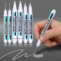 Waterproof Oil Based White Permanent Markers Permanent Marker Pens Environmental White Marker Pen for Wood Rock Plastic Leather. 