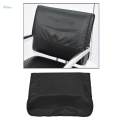 PROFESSIONAL HAIRDRESSING CHAIR BACK COVERS CLEAR BLACK 19" BARBER SHOP CHAIR PROTECTOR. 