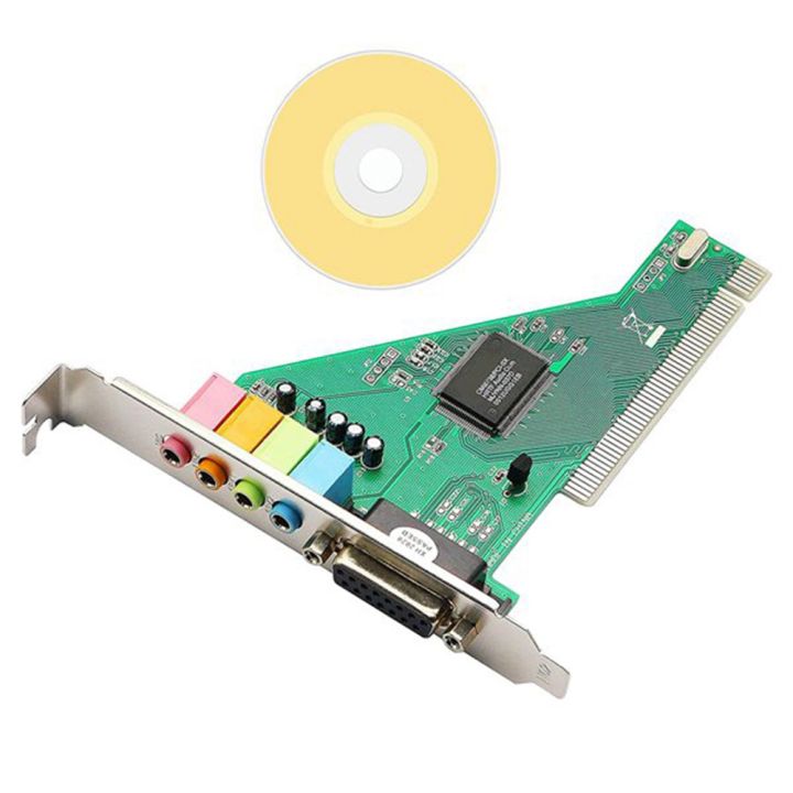 ARELENE PCI Sound Card 4.1 Channel Computer Desktop Built-in Sound Card ...