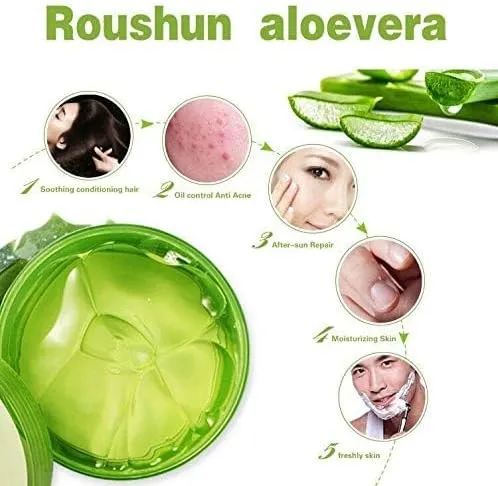 Roushun%2092%25%20Aloe%20Vera%20Soothing%20&%20Moisture%20Gel%20300ml%20%7C%20Hydrating%20&%20Refreshing%20Face%20&%20Body%20Gel%20%7C%20Natural%20Skin%20&%20Hair%20Moisturizer%20%7C%20Calms%20Sunburn,%20Acne%20&%20Irritation%20%7C%20Non-Sticky,%20Fast%20Absorbing,%20For%20All%20Skin%20Types%20%7C%20Cooling%20Aloe%20Vera%20Gel%20for%20Daily%20Use%20-%20Image%206