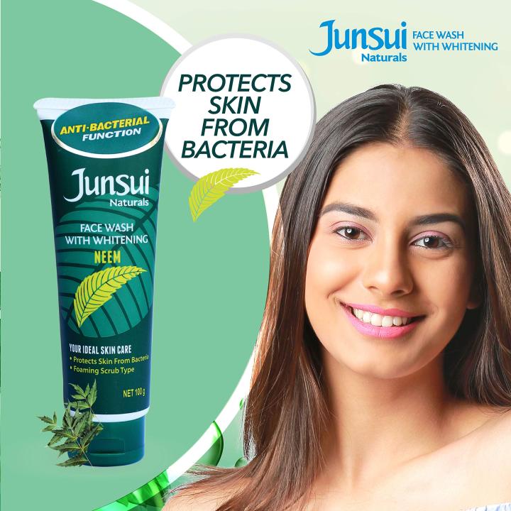 Natural Neem Junsui  Face Wash (Jnfw ) with Antibacterial, Anti-Germs & Antifungal 100g