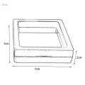4 Pieces 3D Floating Frame Display Case for Bracelet Necklace Medallions. 
