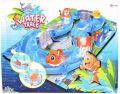 Ocean Track Park - 50 Pcs New Water Fun Game Set - Water Slide with Fish for Kids. 