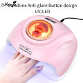 Monja 268W Nail Art Pink Dryer UV LED Lamp 57Pcs LEDs Gel Polish Fast Curing Nail Smart Auto Sensor Timer Nail Manicure Machine. 