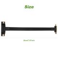 PCIE X1 Riser Cable Dual 90 Degree Right Angle PCIe 3.0 X1 to X1 Extension Cable 8Gbps PCI Express 1X Riser Card 20cm. 