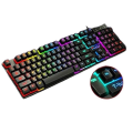 T-WOLF T-20 RGB Gaming Keyboard Wired Mechanical Feel Rainbow Backlight USB Keybord. 