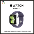 Apple watch series 11 clone smartwatch with apple logo latest generation series 11 apple watch AMOLED display Bluetooth calls apple logo and wallpapers. 