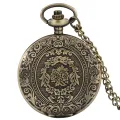 【Miga Plaza】Luxury Retro Silver Quartz Pocket Watch Fashion Medieval Style Necklace Pendant Chain Jewelry Gift Steampunk Clock for Men Women. 