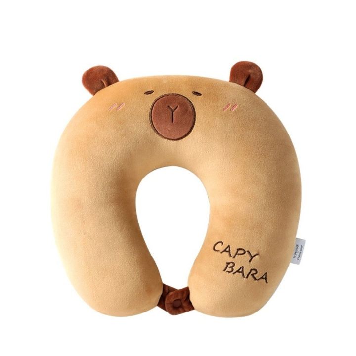 Portable%20Cartoon%20Capybara%20U-shaped%20Pillow%20Plush%202%20in%201%20Travel%20Neck%20Support%20Pillow%20Soft%20Eye%20Mask%20Pillow%20Office%20Chair%20Cushions%20-%20Image%204