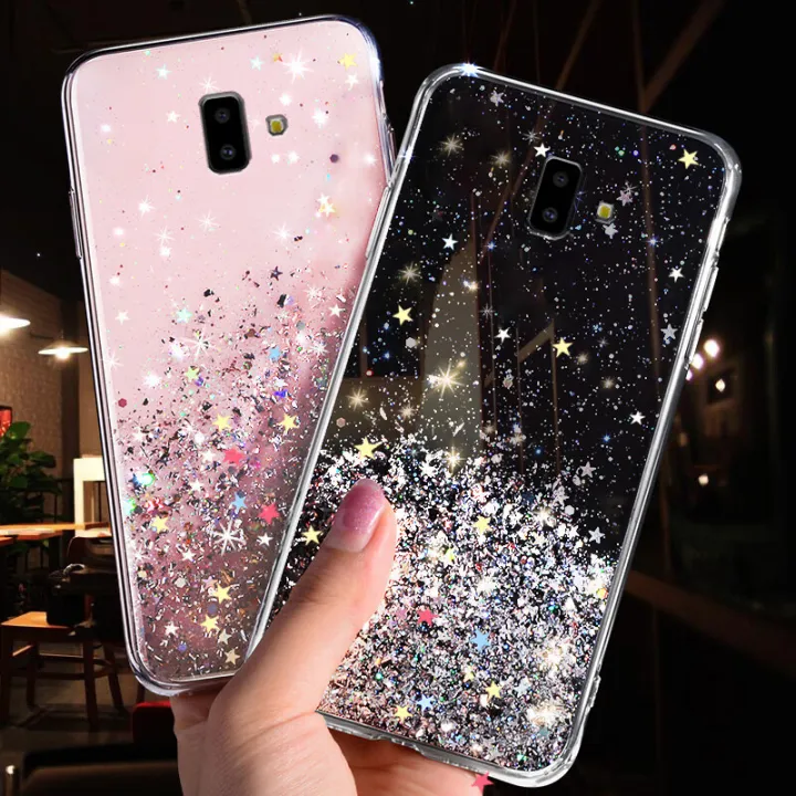 Maitus%20for%20Samsung%20Galaxy%20J6%20Plus%20Back%20Cover%20Luxury%20Shiny%20Glitter%20Star%20Gold%20Foil%20Starry%20Girls%20Cases%20Clear%20Soft%20Silicone%20Bumper%20Bling%20Mobile%20Phone%20Protective%20Case%20-%20Image%202