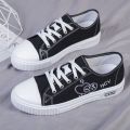 Women's Canvas Shoes Spring New Korean Style Versatile Schoolgirl Casual Shoes Soft-Soled Non-Slip Breathable Junior High School Student Sneakers. 