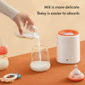 Automatic Baby Milk Bottle Shaker Portable Electric Feeding Bottle Shake Machine Milk Powder Blender Mixer 3 Levels Timing(1min/ 2min/6min) Built-in Battery. 