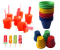 Ice Cream Cups Plastic 12Pcs Multicolor. 